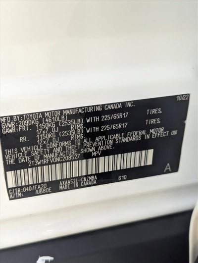 2022 Toyota RAV4 XLE FWD (GS)