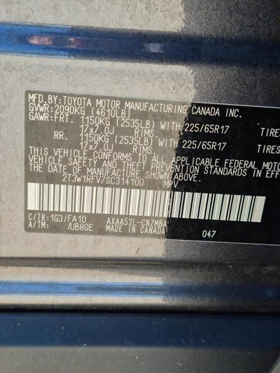 2025 Toyota RAV4 XLE FWD (Natl)
