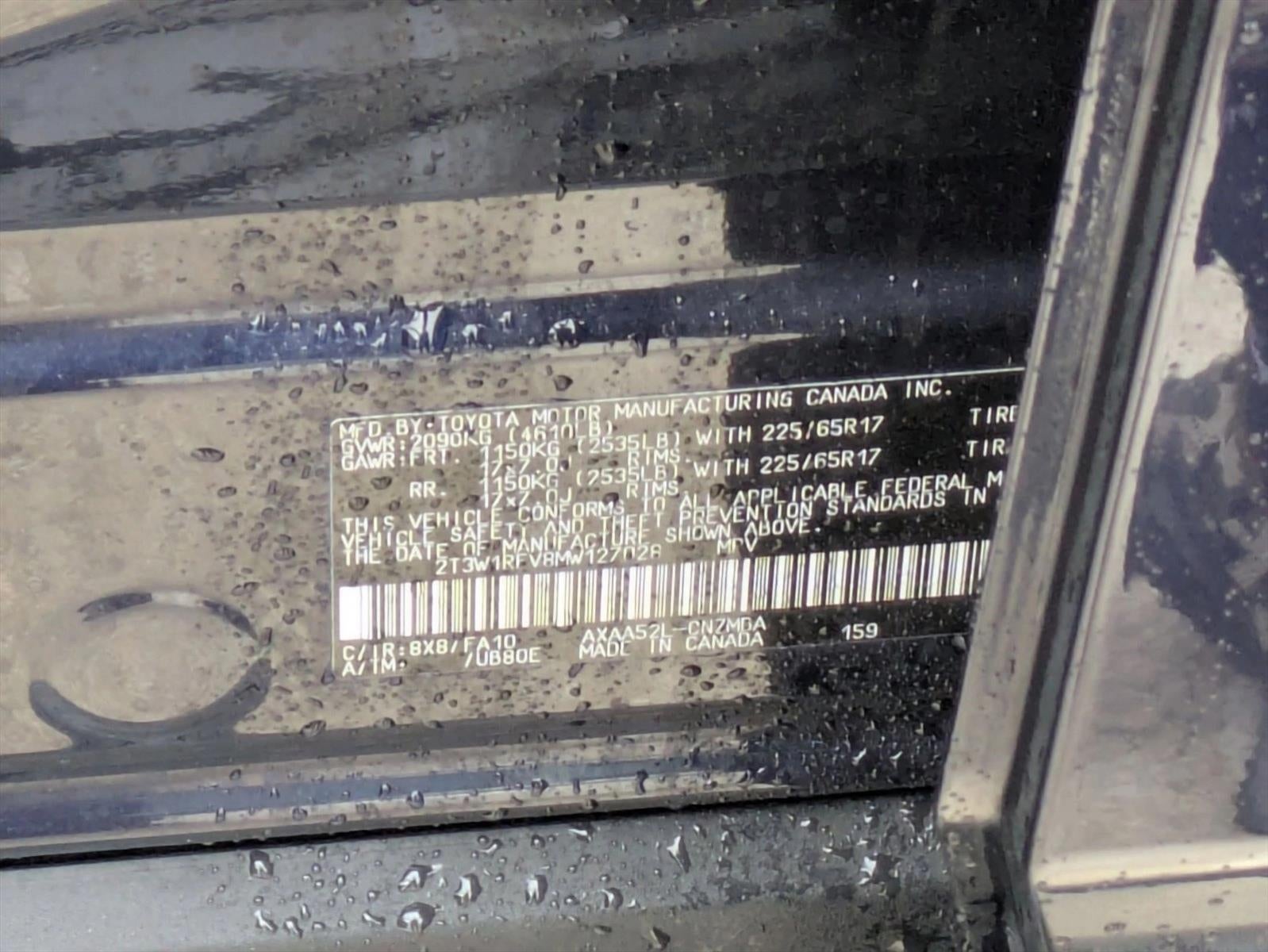 2021 Toyota RAV4 XLE FWD (GS)