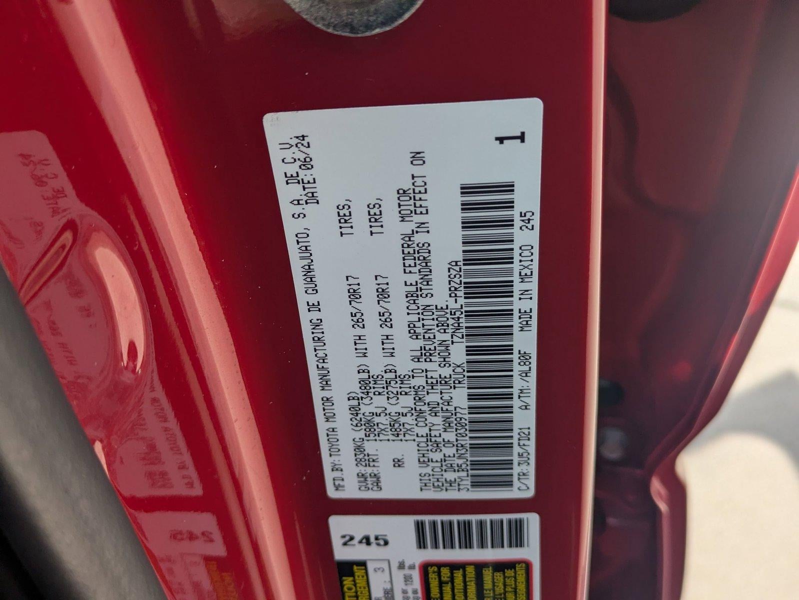 2024 Toyota Tacoma 4WD 4WD TRD Off Road Double Cab 5' Bed AT (Natl)