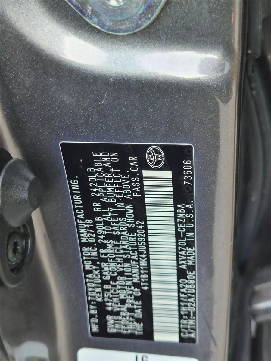 2018 Toyota Camry LE Auto (SE)