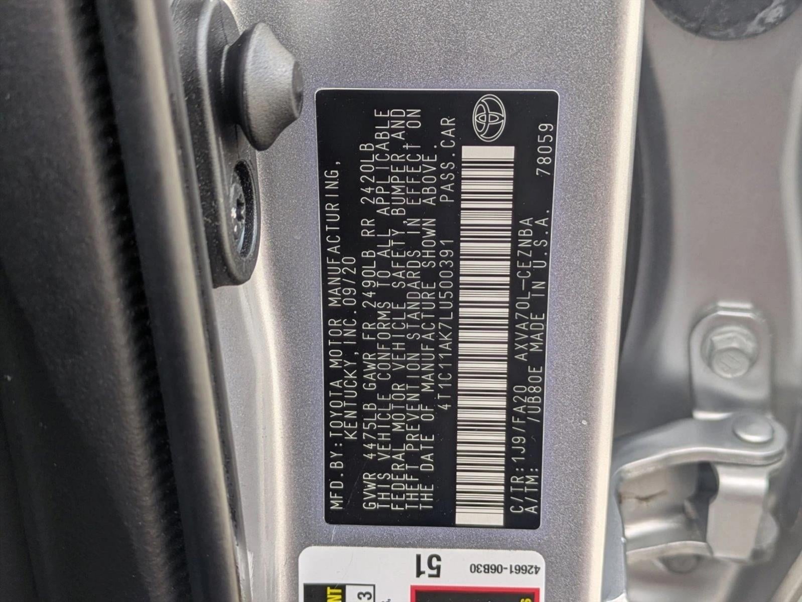 2020 Toyota Camry LE Auto (SE)