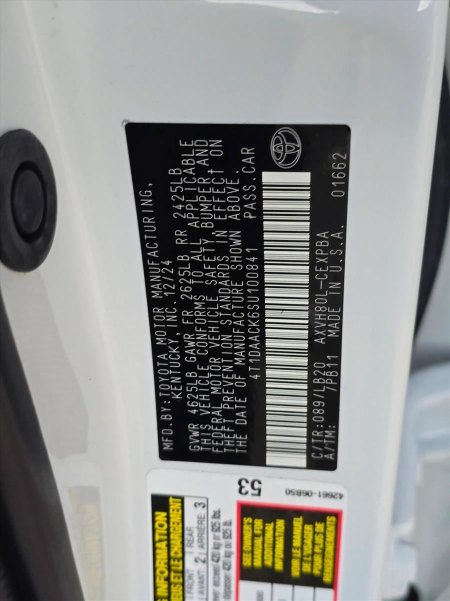 2025 Toyota Camry XSE (Natl)