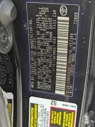 2021 Toyota Camry SE Auto (SE)