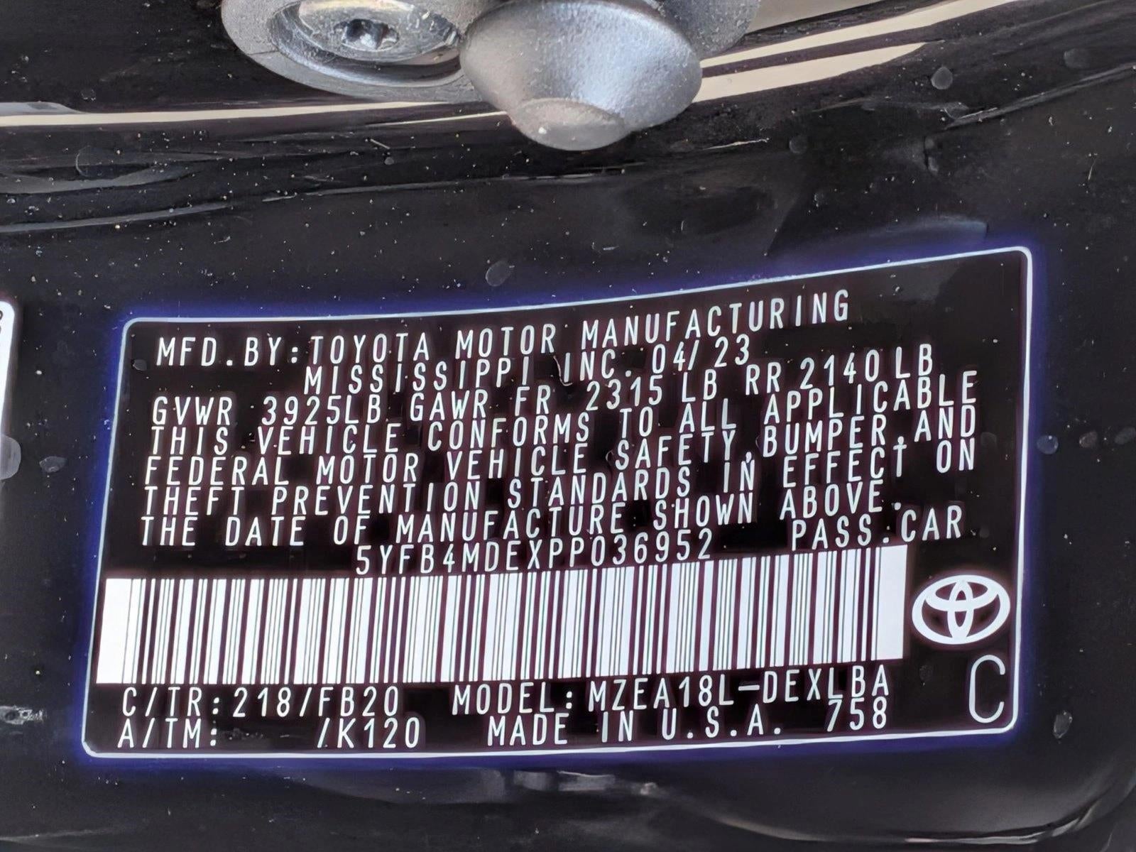 2023 Toyota Corolla LE CVT (Natl)