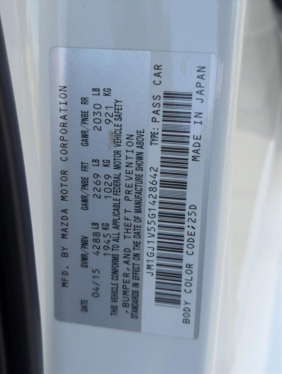 2016 Mazda Mazda6 4dr Sdn Auto i Touring