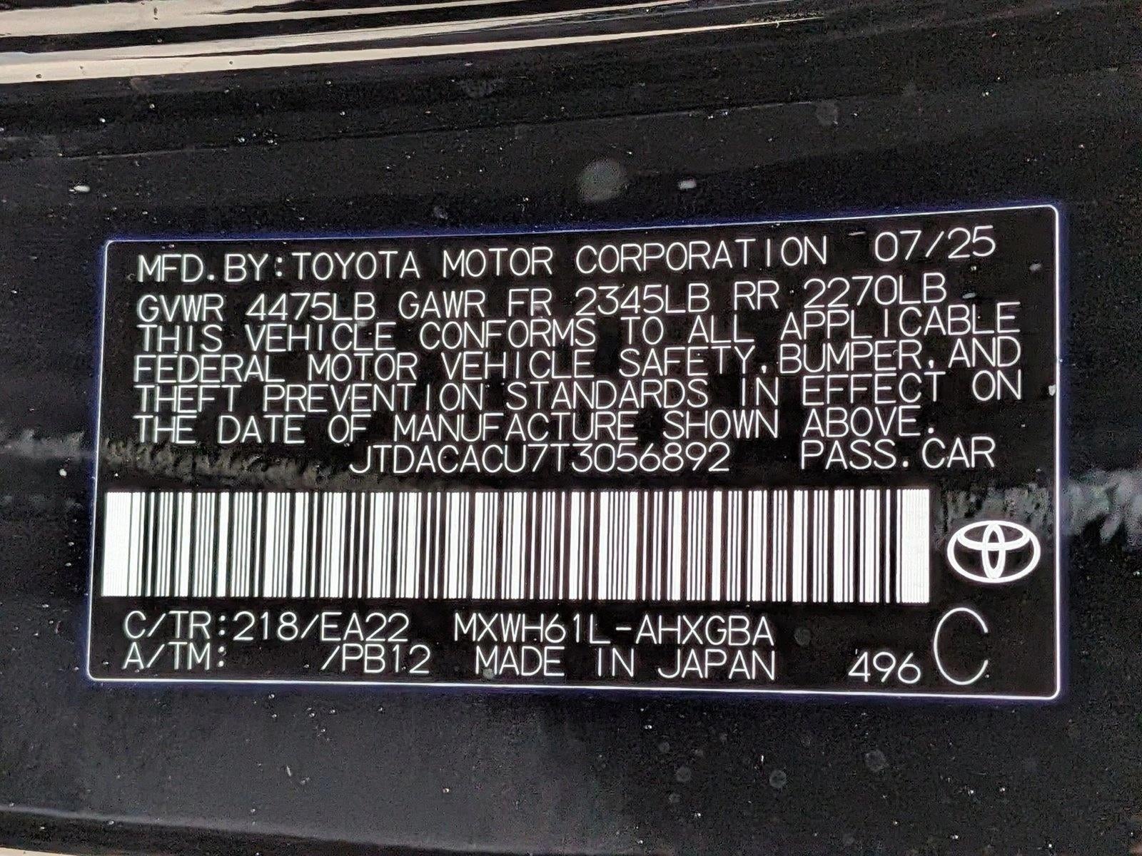 2026 Toyota Prius Plug-In Hybrid XSE (Natl)