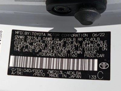 2022 Toyota Corolla Hybrid LE CVT (Natl)