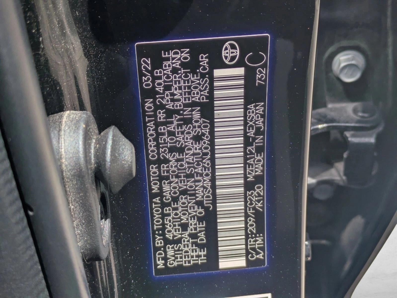 2022 Toyota Corolla SE CVT (Natl)