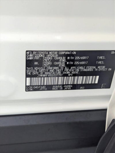 2025 Toyota RAV4 Hybrid XLE AWD (Natl)