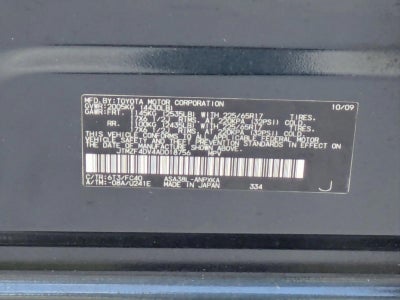 2010 Toyota RAV4 FWD 4dr 4-cyl 4-Spd AT (Natl)