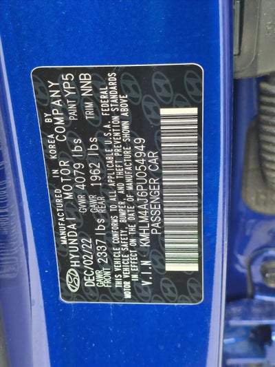 2023 Hyundai ELANTRA Hybrid Blue DCT