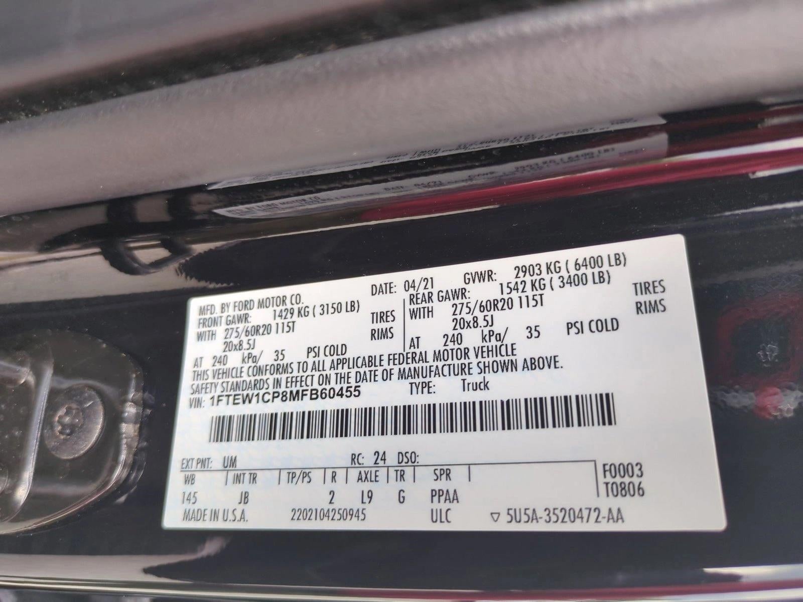 2021 Ford F-150 XL 2WD SuperCrew 5.5' Box