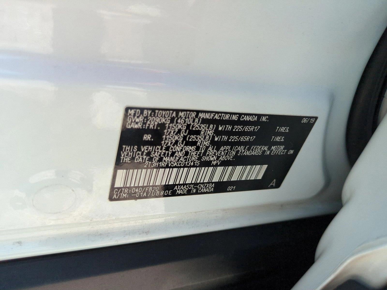 2019 Toyota RAV4 LE FWD (GS)