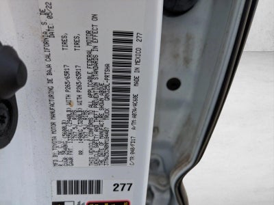 2022 Toyota Tacoma 2WD 2WD TRD Sport Double Cab 5' Bed V6 AT (Natl)