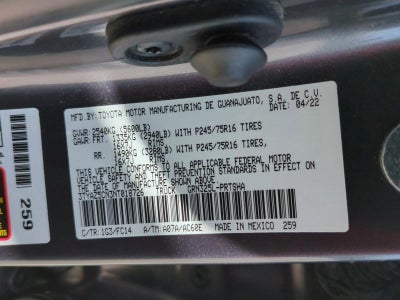 2022 Toyota Tacoma 2WD 2WD SR5 Double Cab 5' Bed V6 AT (GS)