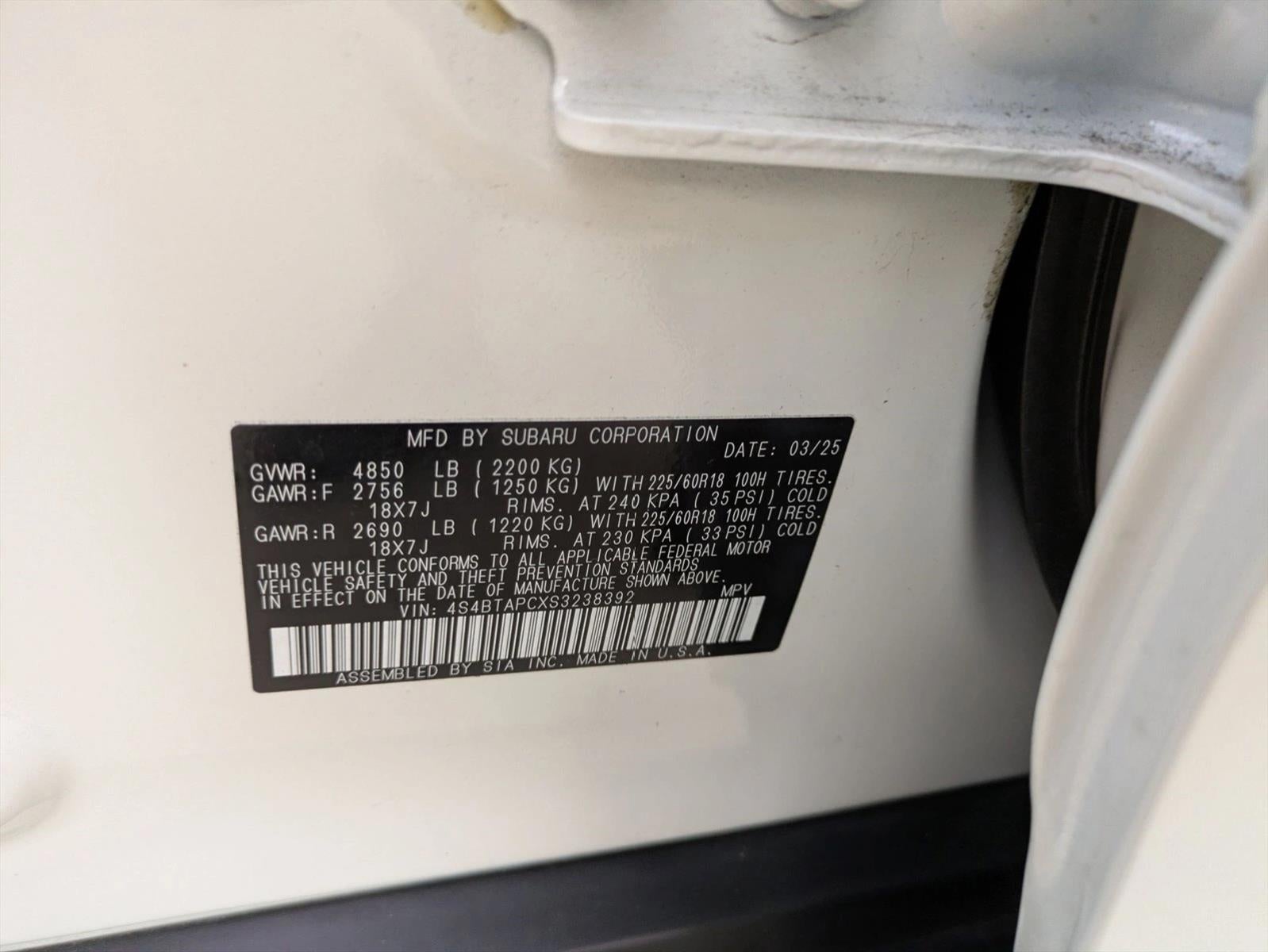 2025 Subaru Outback Touring AWD