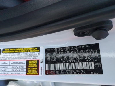 2019 Toyota Camry XSE Auto (Natl)
