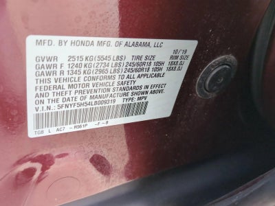 2020 Honda Pilot EX-L 2WD