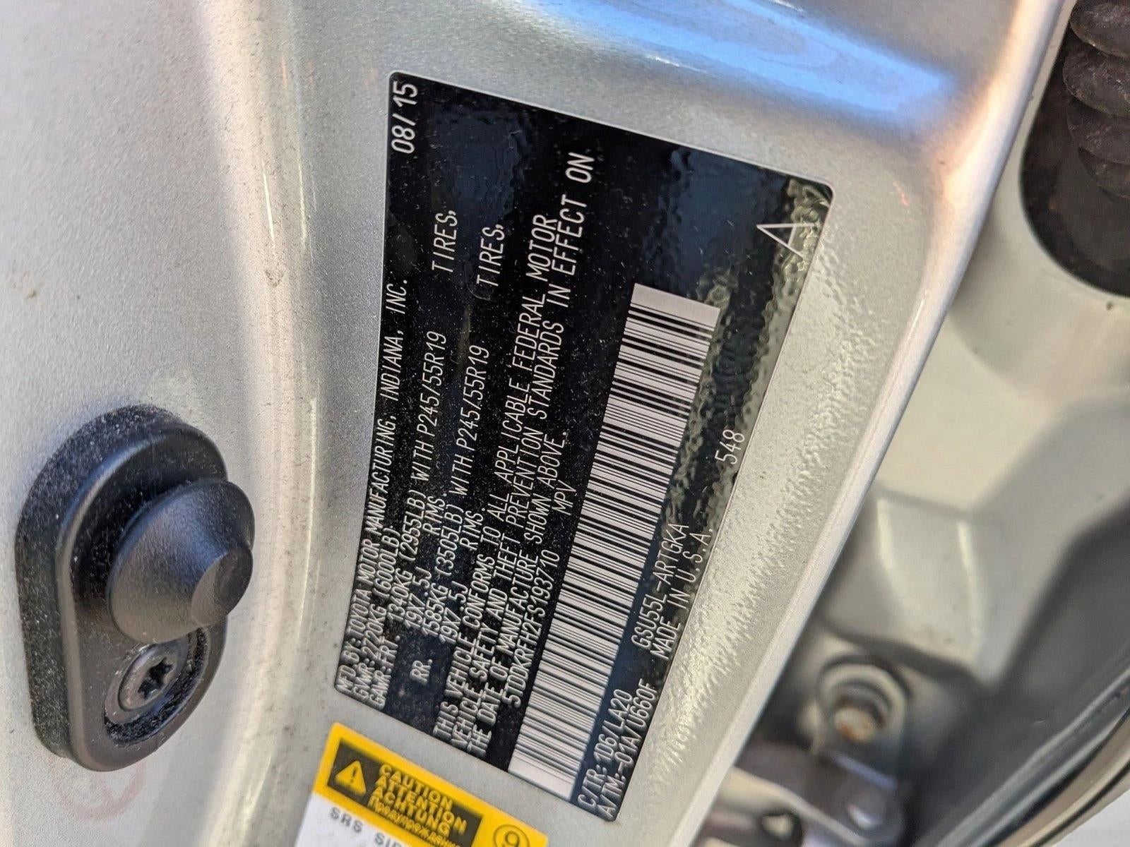 2015 Toyota Highlander AWD 4dr V6 Limited (Natl)