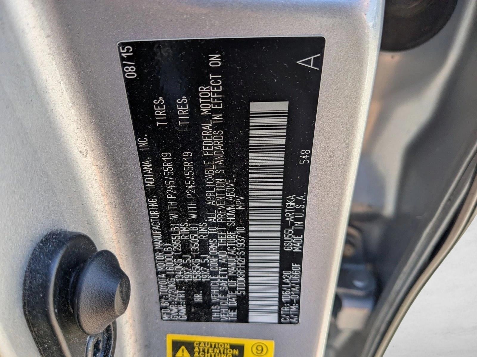 2015 Toyota Highlander AWD 4dr V6 Limited (Natl)