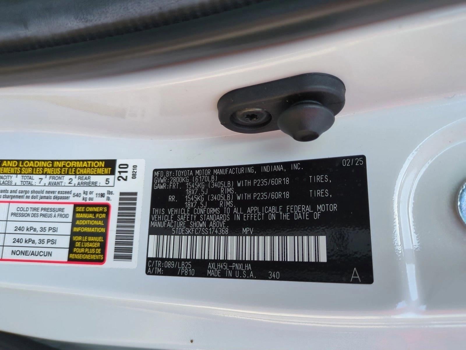 2025 Toyota Sienna Platinum AWD 7-Passenger (GS)