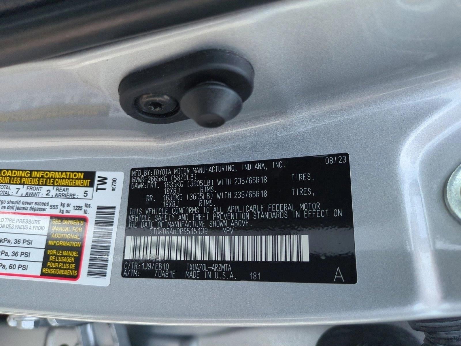 2023 Toyota Highlander XLE FWD (Natl)