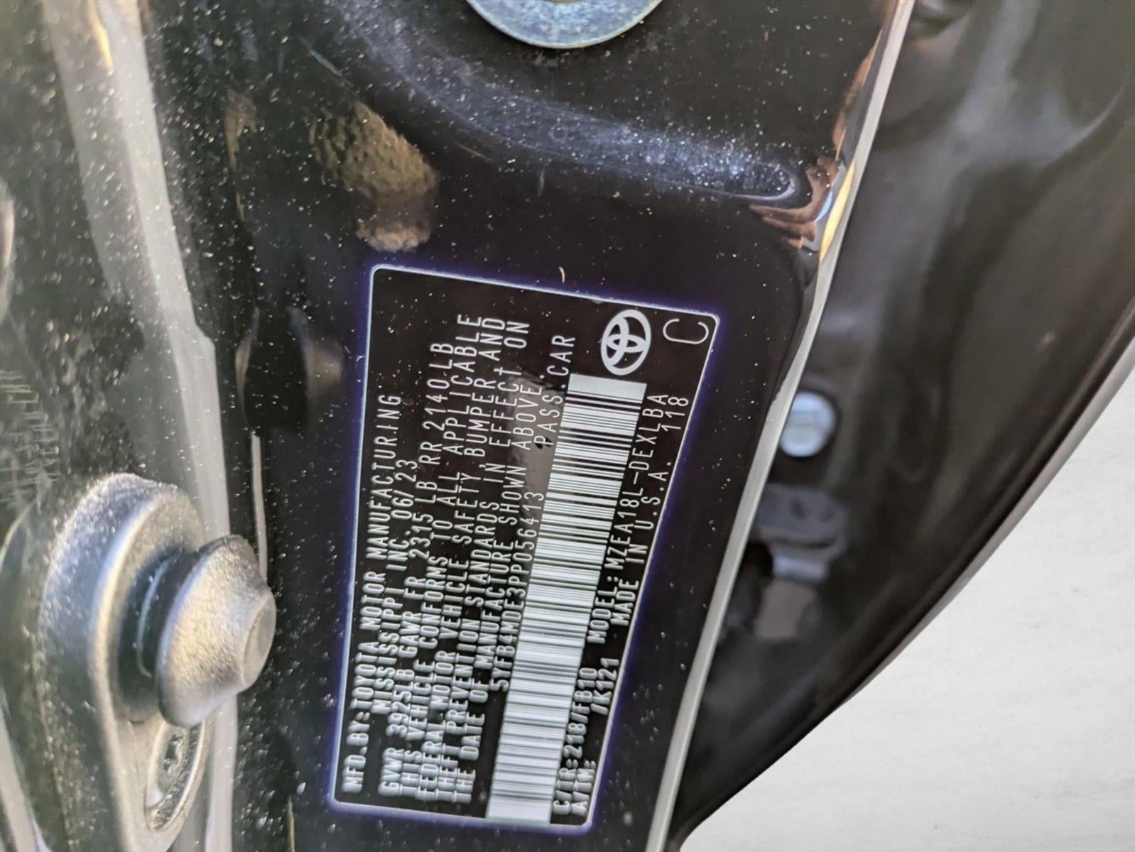 2023 Toyota Corolla LE CVT (Natl)