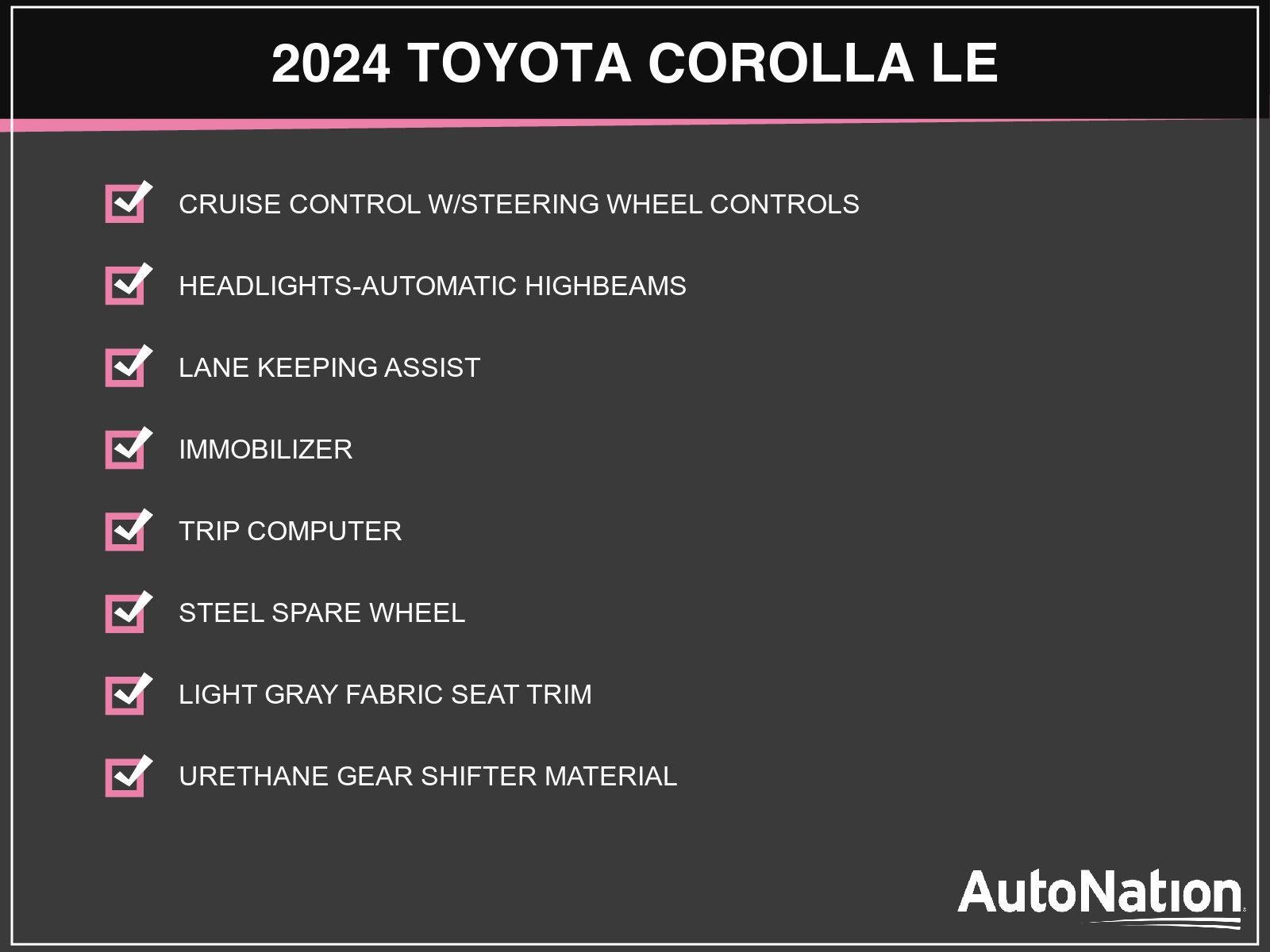2024 Toyota Corolla LE CVT (Natl)