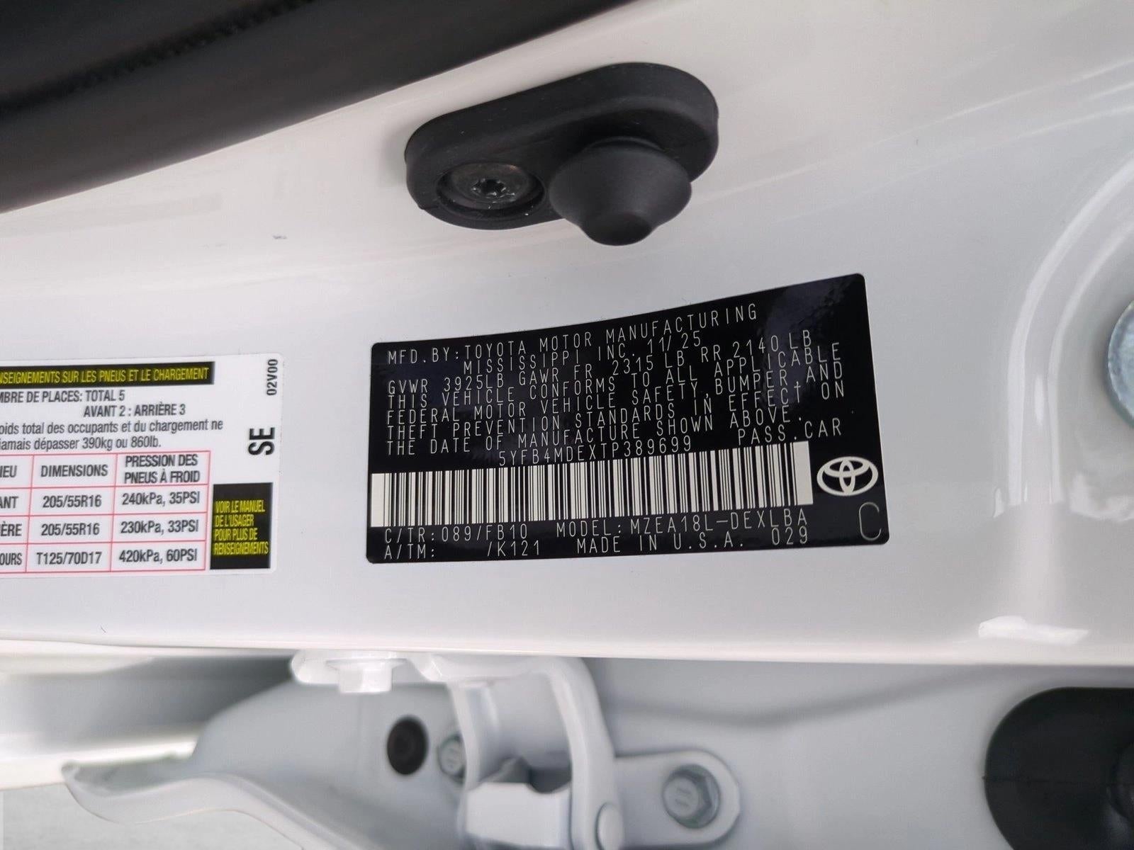 2026 Toyota Corolla LE CVT (Natl)