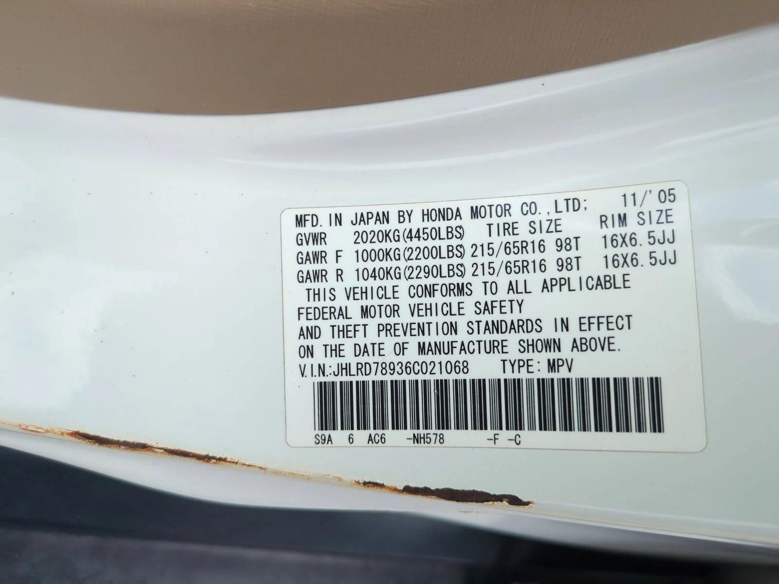 2006 Honda CR-V SE AT 4WD