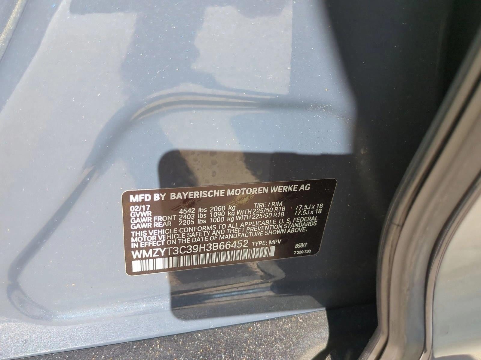 2017 MINI Cooper S Countryman Cooper S