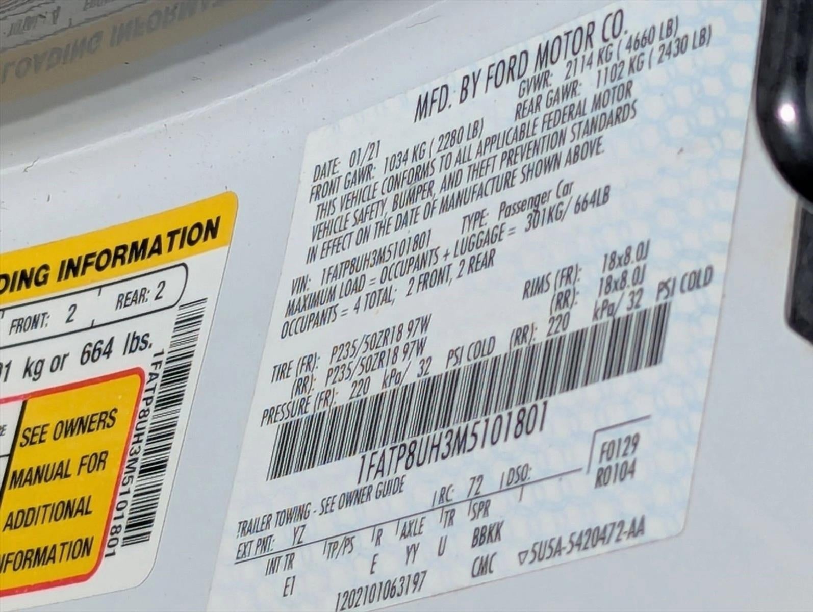 2021 Ford Mustang EcoBoost Premium Convertible