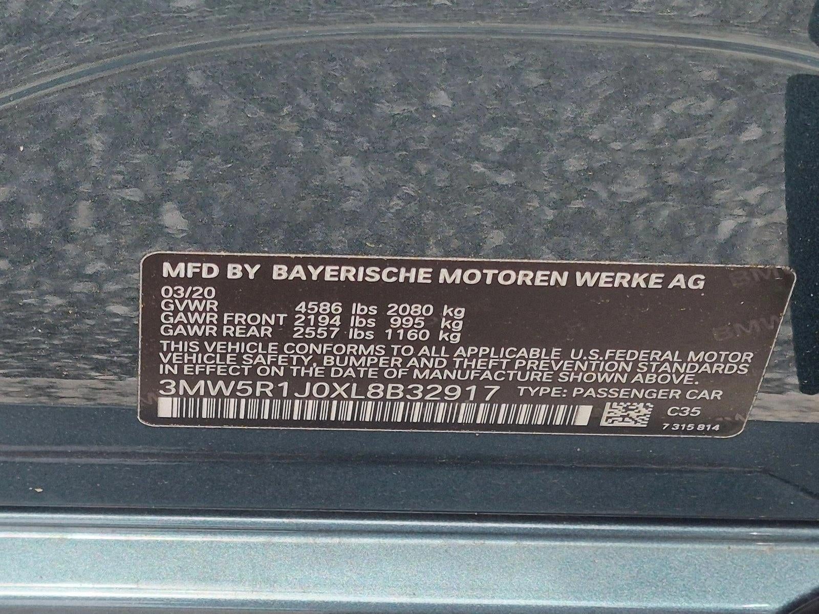2020 BMW 330i Sedan North America