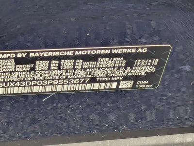 2023 BMW X3 sDrive30i Sports Activity Vehicle