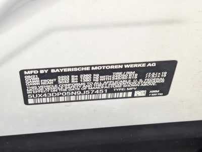 2022 BMW X3 sDrive30i Sports Activity Vehicle