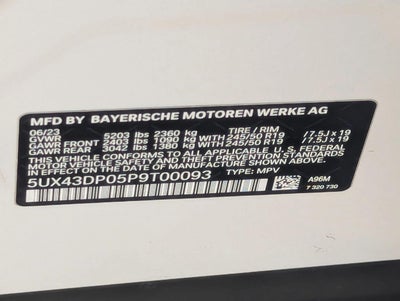 2023 BMW X3 sDrive30i Sports Activity Vehicle