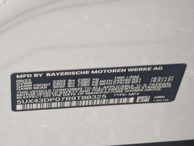 2024 BMW X3 sDrive30i Sports Activity Vehicle
