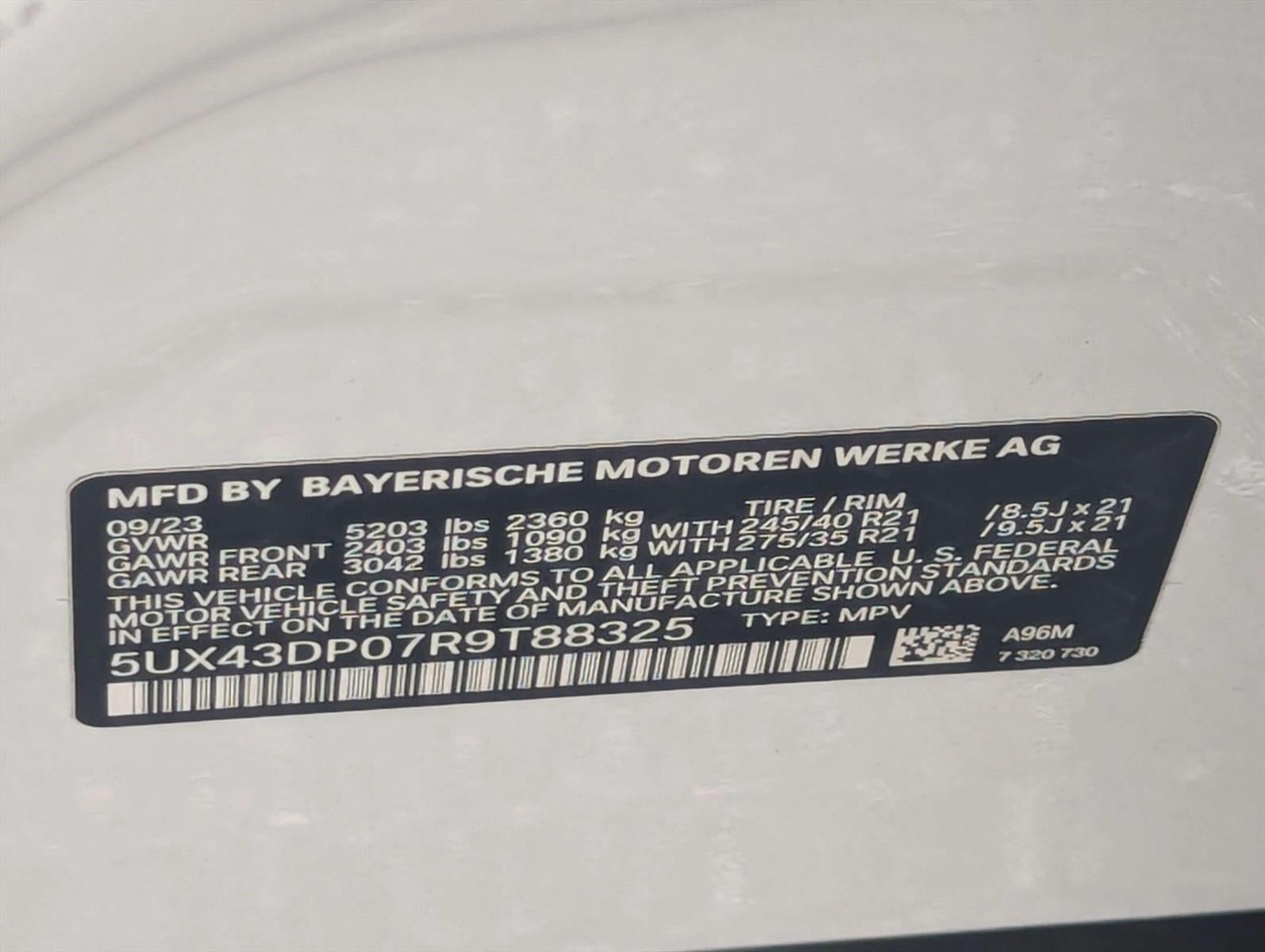 2024 BMW X3 sDrive30i Sports Activity Vehicle