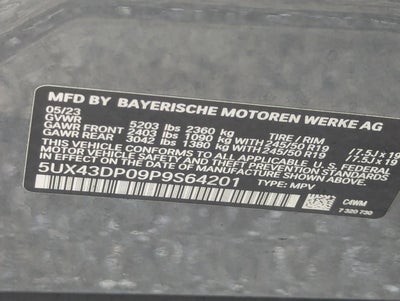 2023 BMW X3 sDrive30i Sports Activity Vehicle
