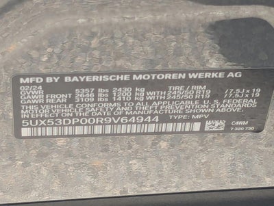 2024 BMW X3 xDrive30i Sports Activity Vehicle