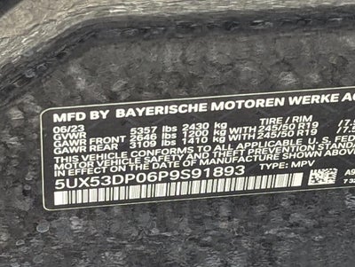 2023 BMW X3 xDrive30i Sports Activity Vehicle