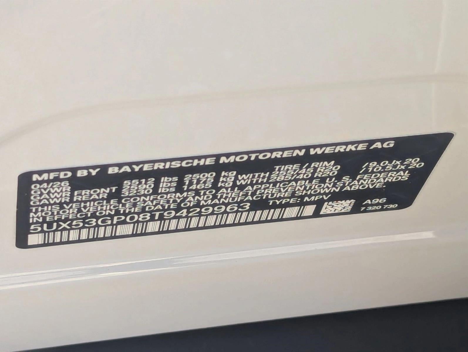 2026 BMW X3 30 xDrive Sports Activity Vehicle