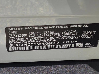 2022 BMW X5 sDrive40i Sports Activity Vehicle