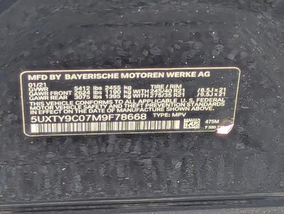 2021 BMW X3 M40i Sports Activity Vehicle