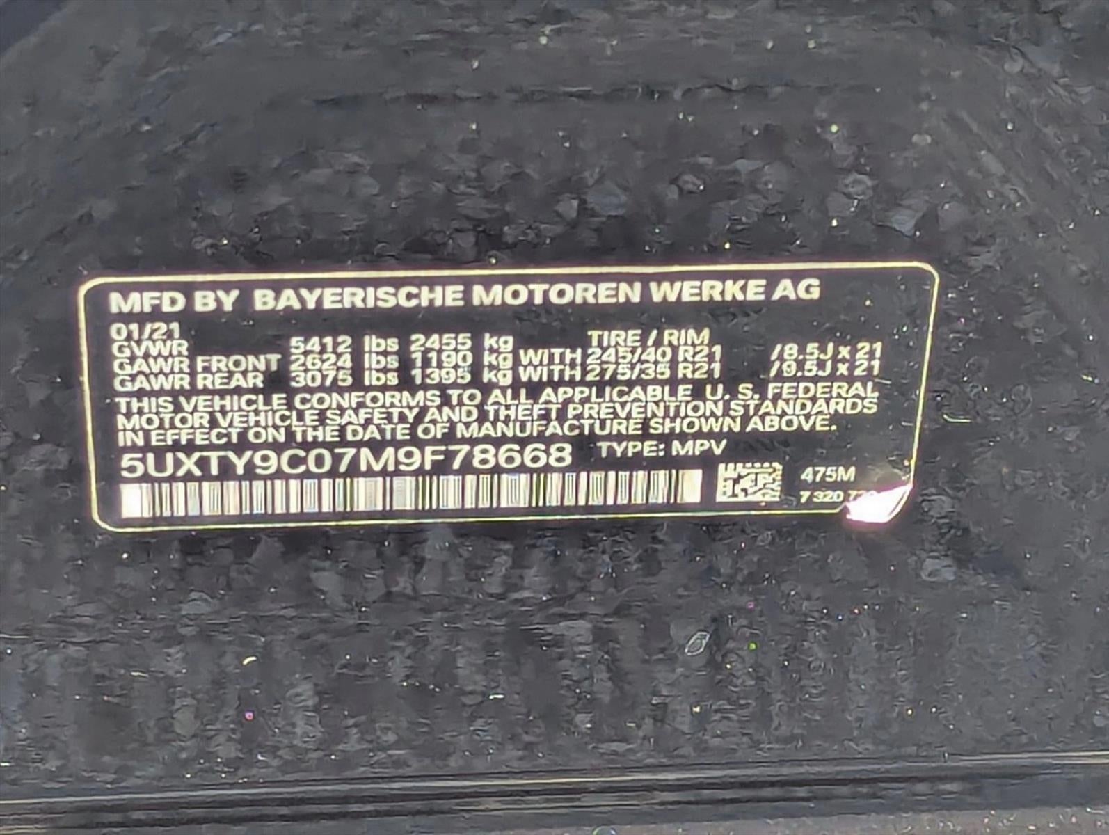 2021 BMW X3 M40i Sports Activity Vehicle