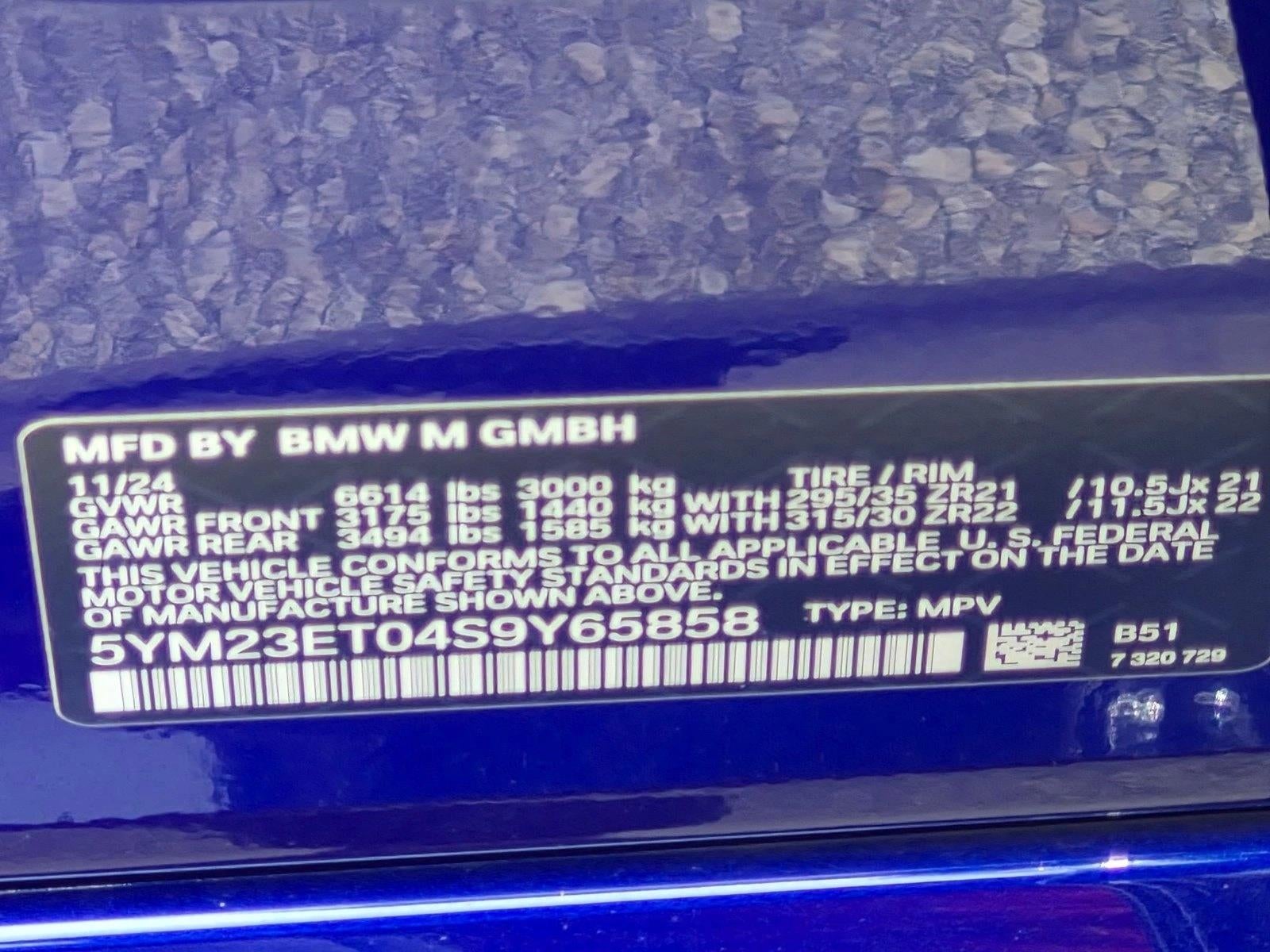 2025 BMW X6 M X6 M Sports Activity Coupe