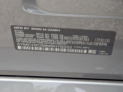 2021 BMW X6 M X6 M Sports Activity Coupe