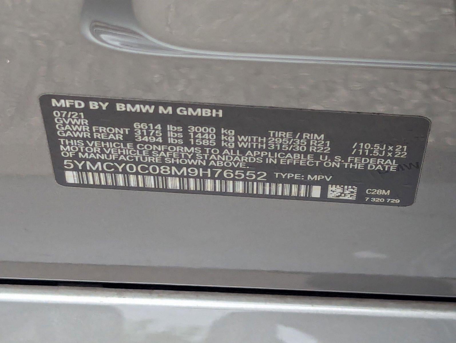 2021 BMW X6 M X6 M Sports Activity Coupe