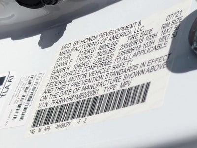2021 Honda CR-V EX-L 2WD